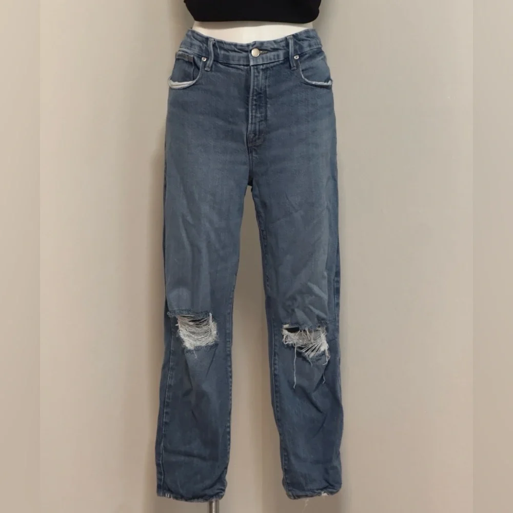 Good American Good Legs Straight Jeans - Picture 1 of 4